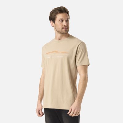 Imagen 2 del producto Polera Hombre Logo Front Print T-Shirt Beige