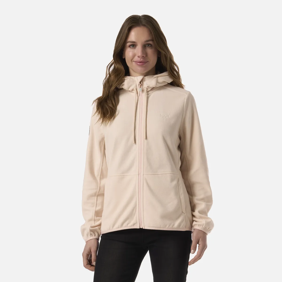 LIPPI - Polar Mujer Stripes Nano-F Full Zip Hoody Damasco Lippi