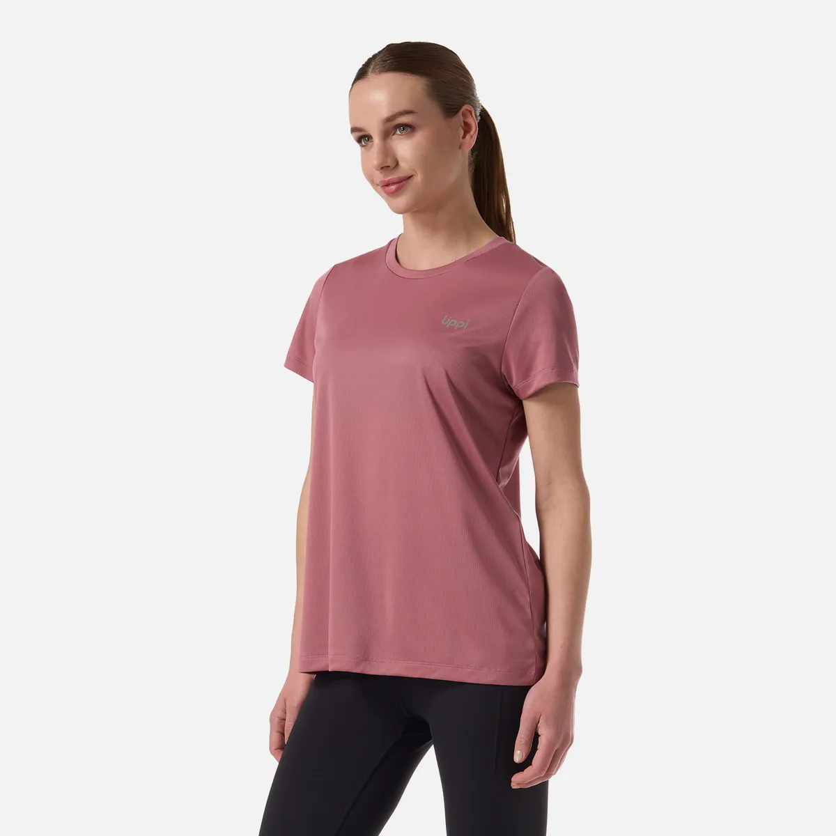 LIPPI - Polera Mujer Core Q-Dry T-Shirt Rosa Oscuro Lippi