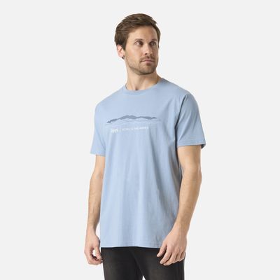 Imagen 2 del producto Polera Hombre Logo Front Print T-Shirt Azul Piedra