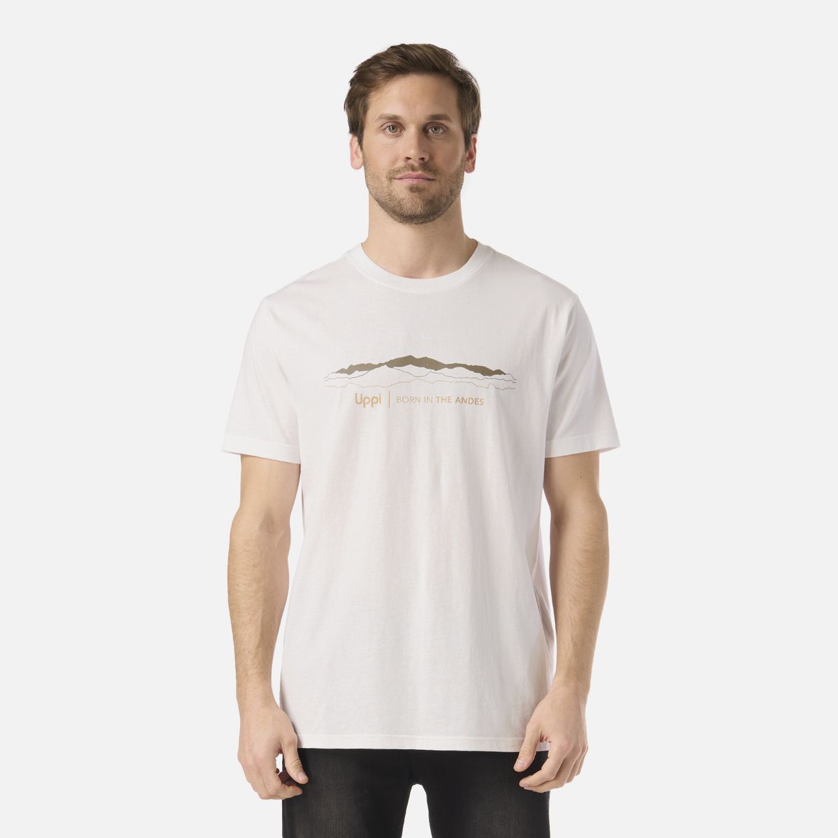 LIPPI - Polera Hombre Logo Lippi Front Print T-Shirt Blanco Lippi