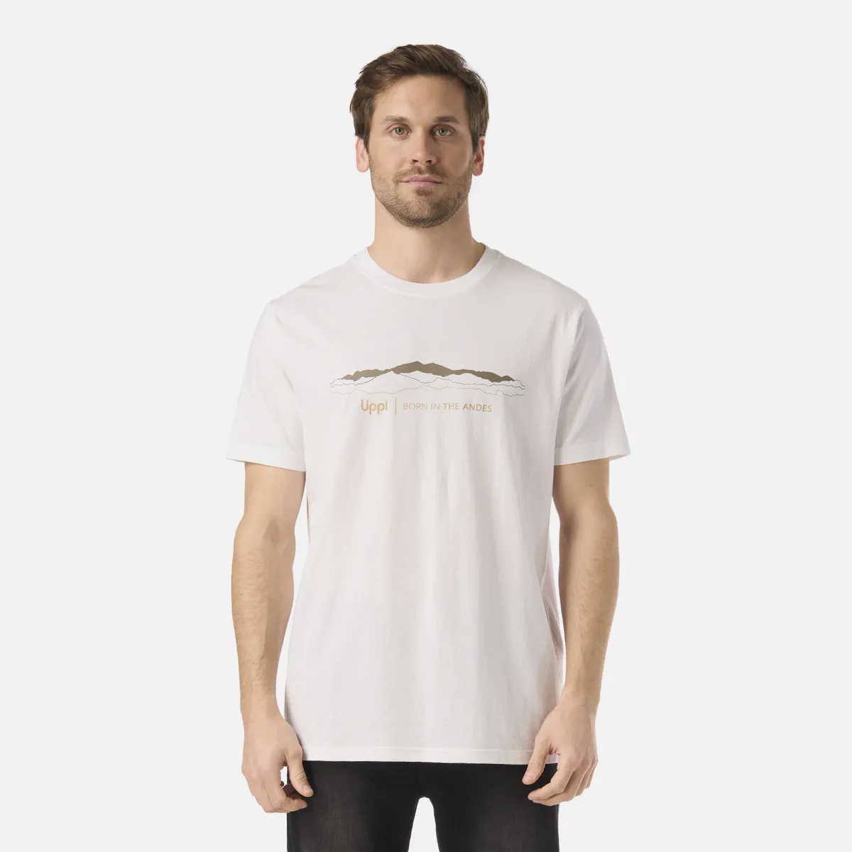 LIPPI - Polera Hombre Logo Lippi Front Print T-Shirt Blanco Lippi