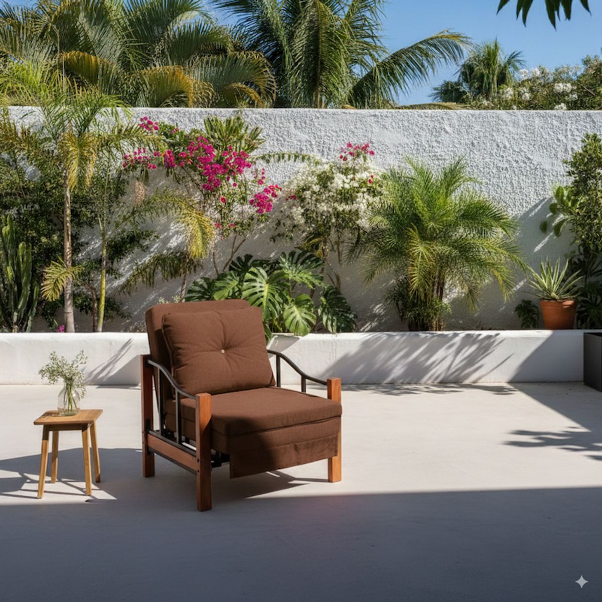 RECUTEX - SILLON CAMA RANCO-CHOCOLATE