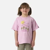 Polera Niña Explore Oversize T-Shirt Rosa