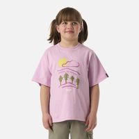 Polera Niña Explore Oversize T-Shirt Rosa