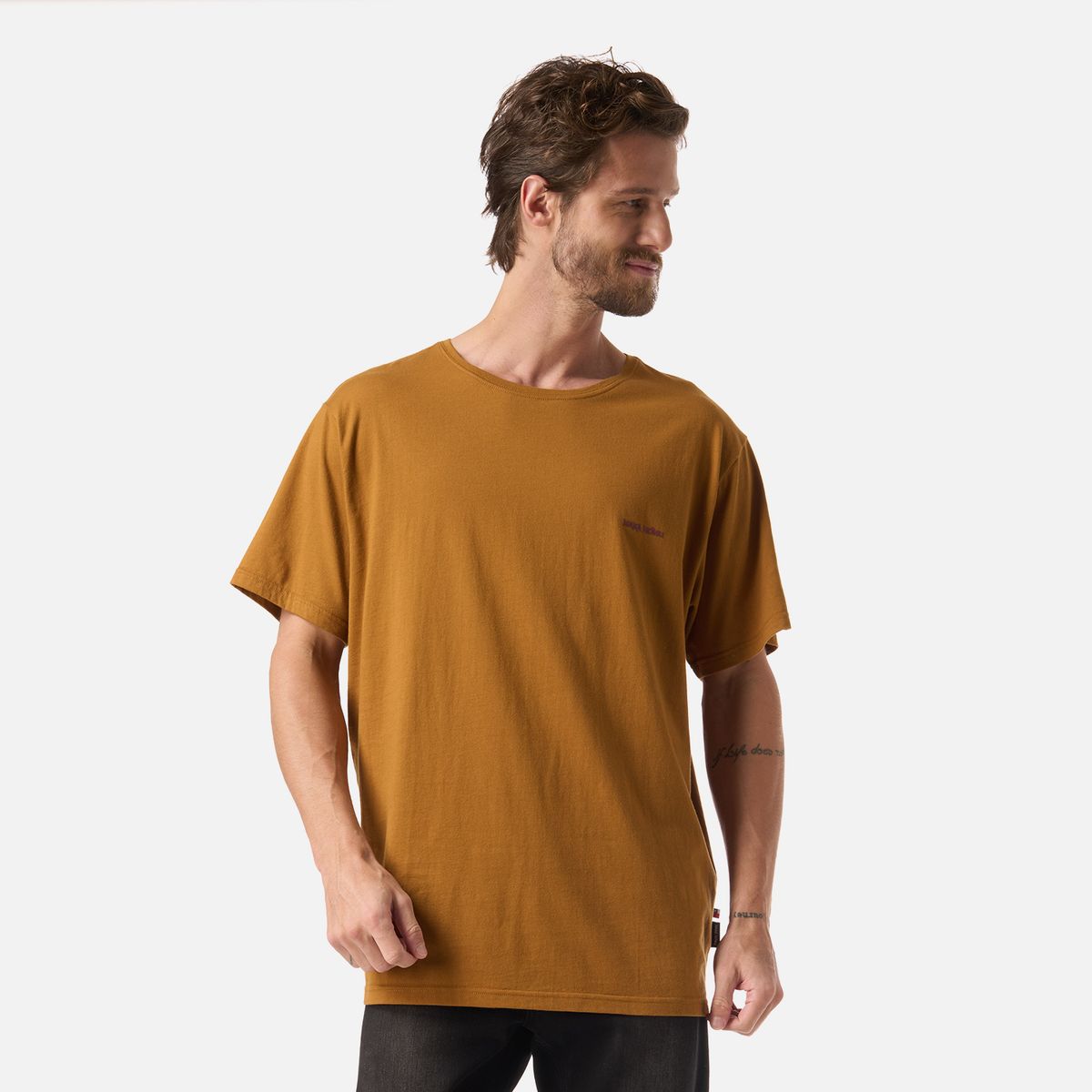 HAKA HONU - Polera Hombre Haka Mostaza Haka Honu