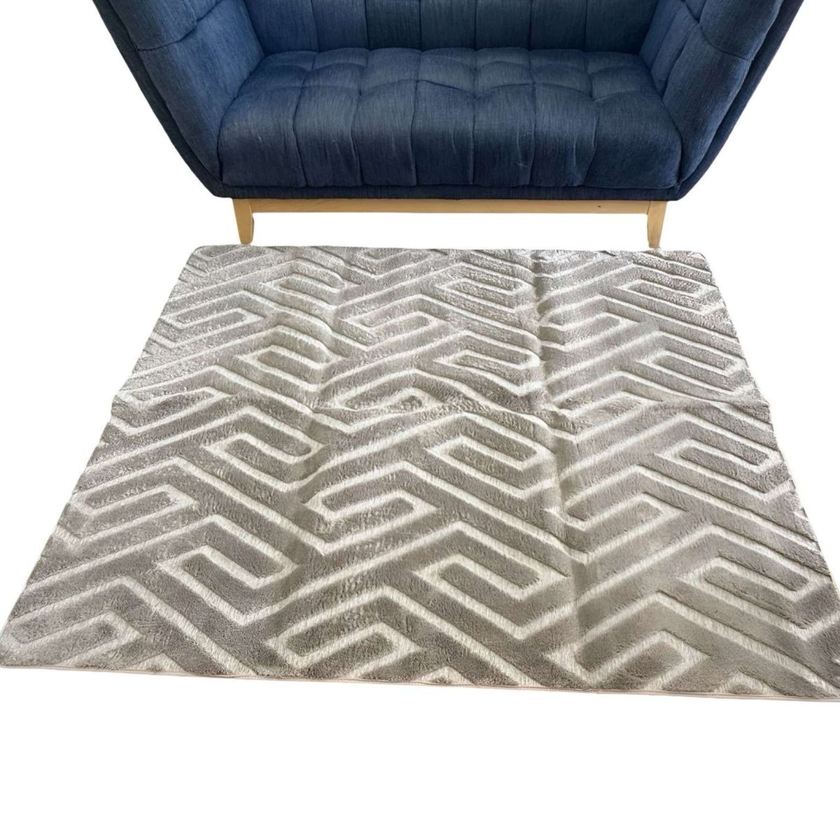 GENERICO - ALFOMBRA DECORATIVA DISEÑO ELEGANTE 160X200CM BEIGE OSCURO
