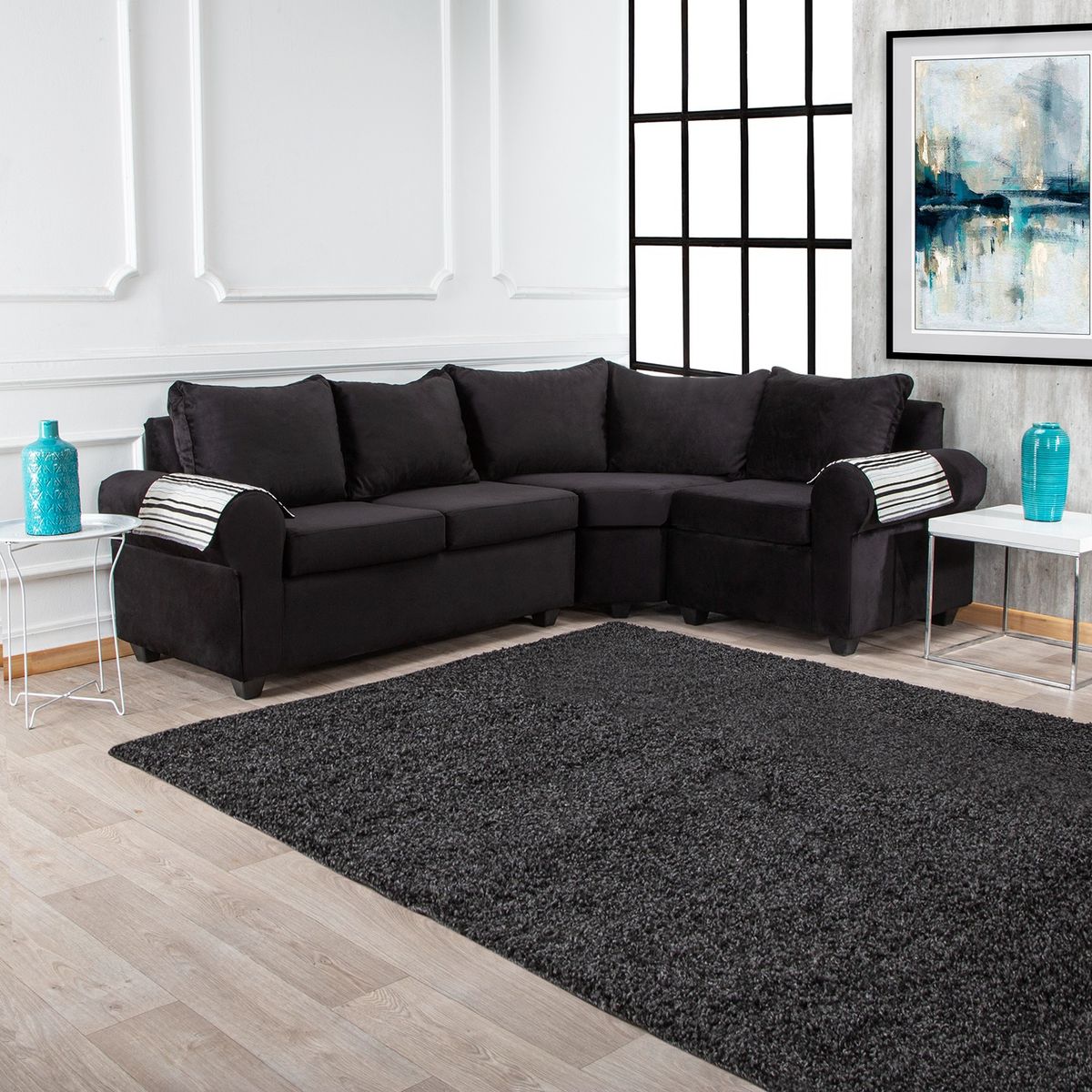 MUEBLES MPR - Sofá Seccional Calafate Felpa