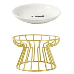 GENERICO - Plato Elevado Ceramica Estilo Europeo Para Mascota Espina