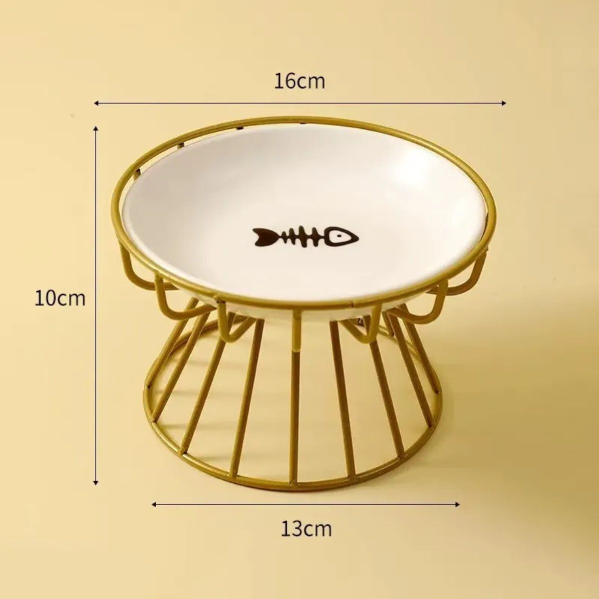 GENERICO - Plato Elevado Ceramica Estilo Europeo Para Mascota Espina