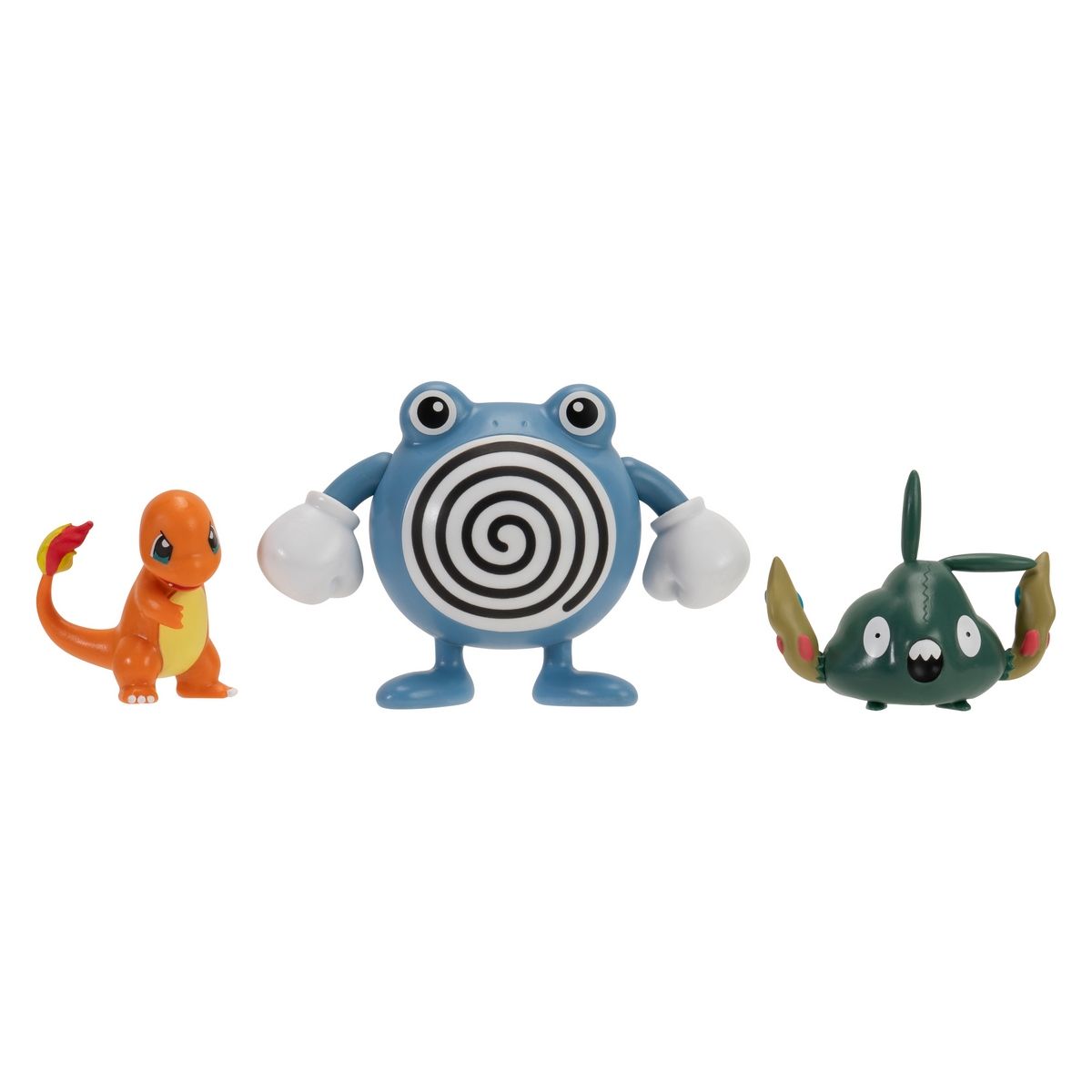 POKEMON - Figuras de acción Pokémon pack 3 Charmander Poliwhirl
