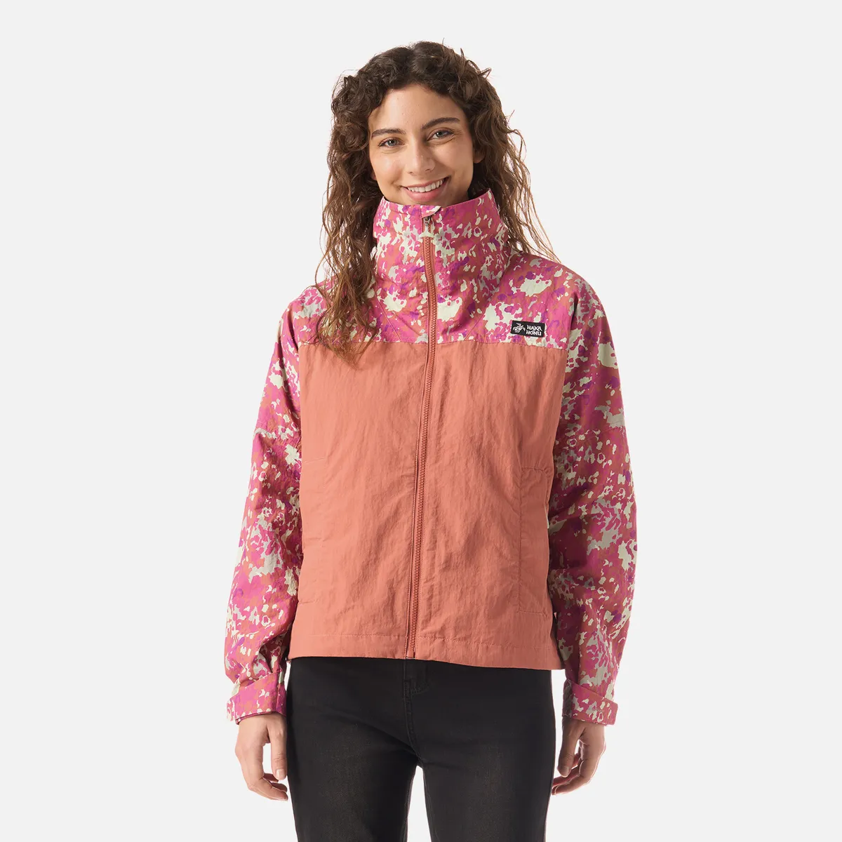 HAKA HONU - Chaqueta Mujer Hija Del Viento Terracota Claro Haka Honu