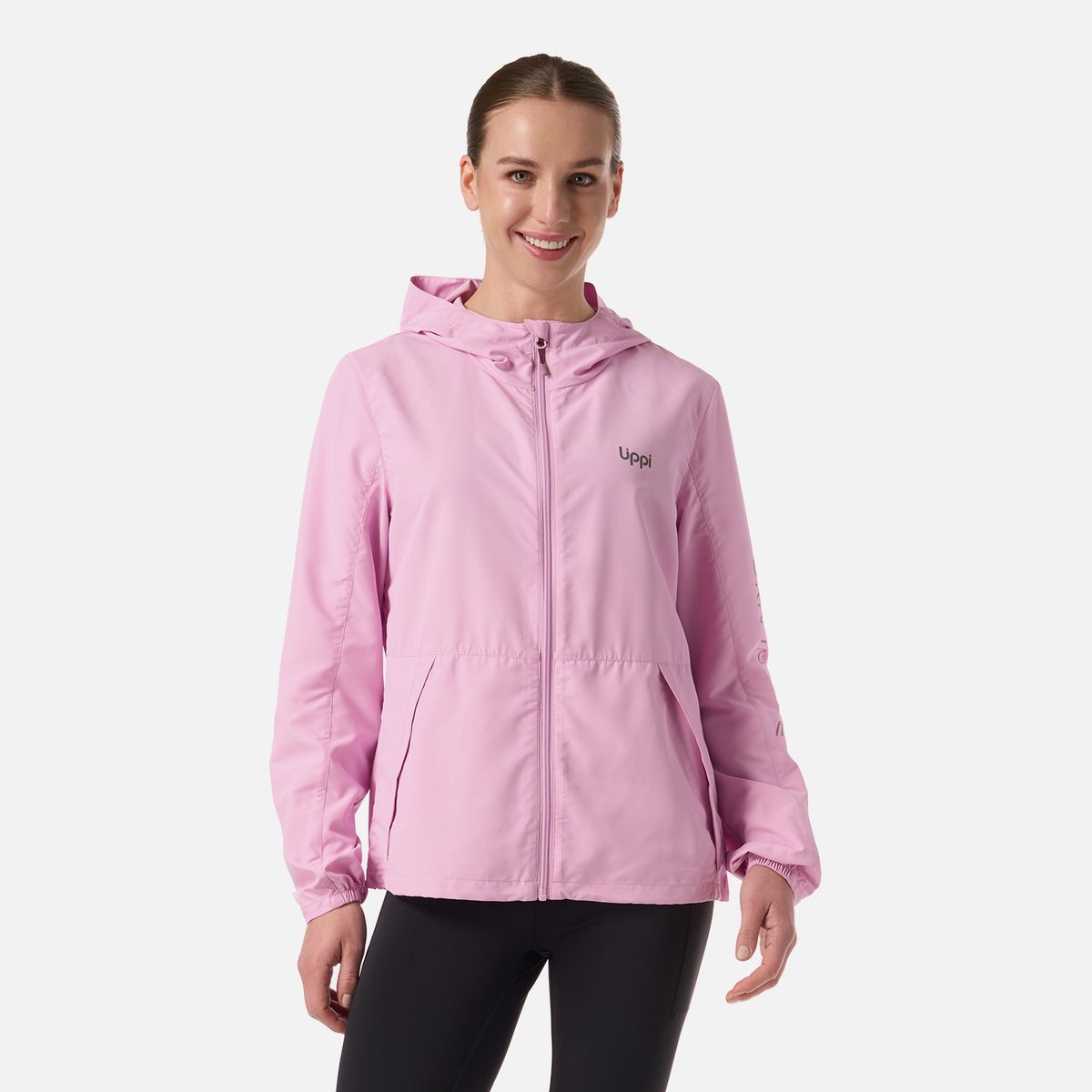 LIPPI - Chaqueta Mujer Nightfall Windbreaker Hoody Jacket Rosa Lippi