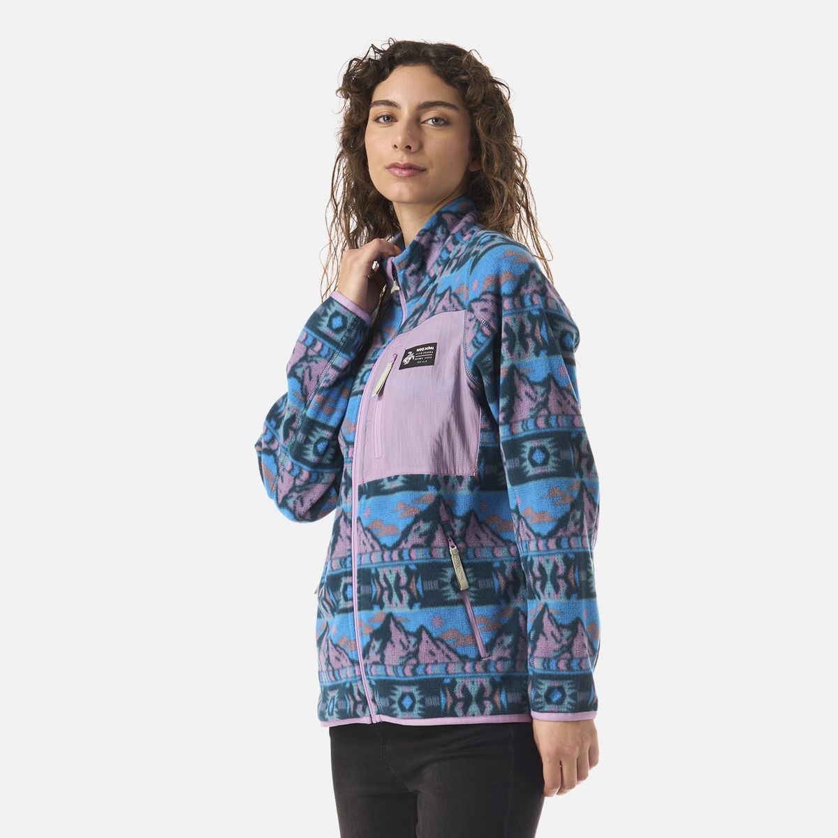 HAKA HONU - Polar Mujer Ruil Print Celeste Haka Honu