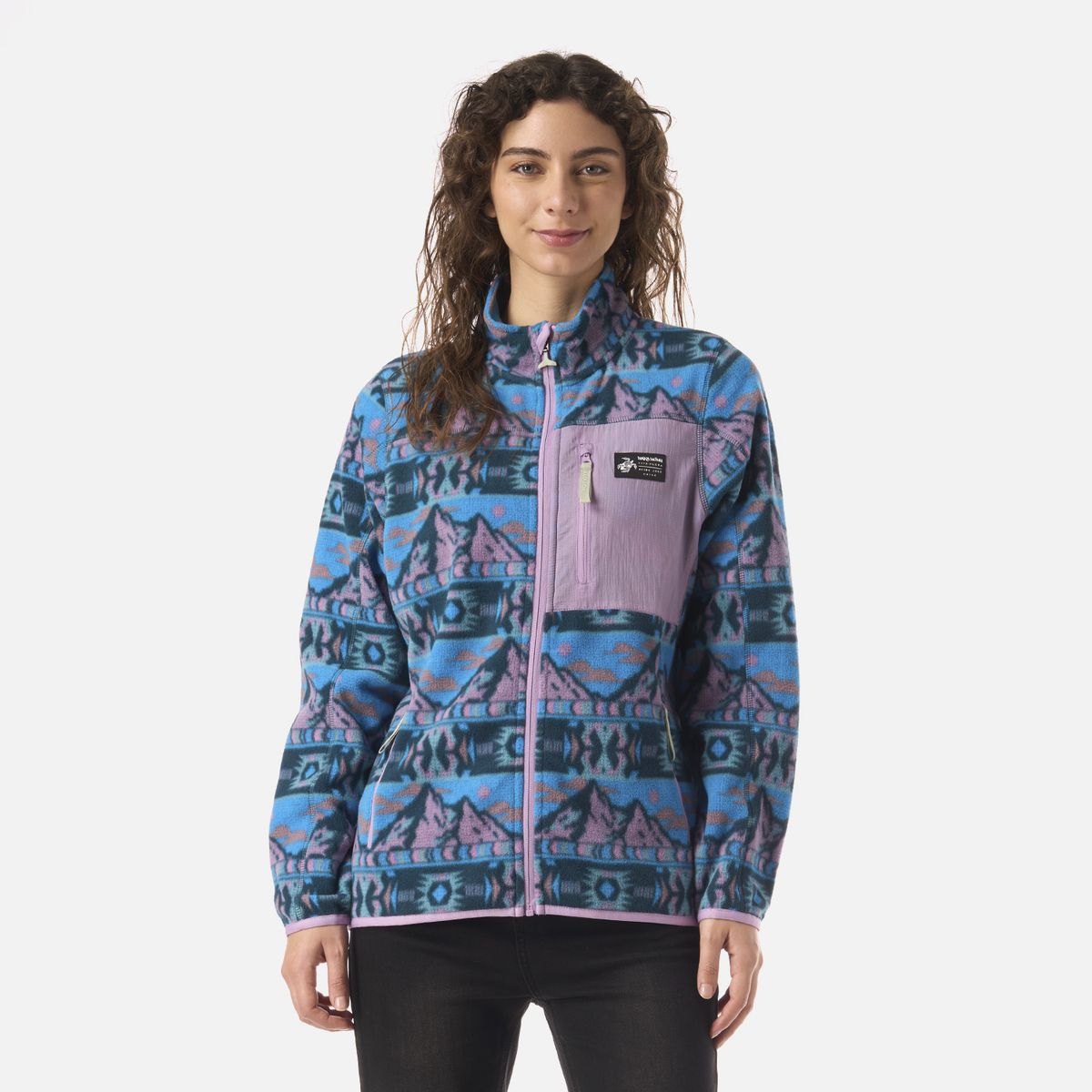 HAKA HONU - Polar Mujer Ruil Print Celeste Haka Honu