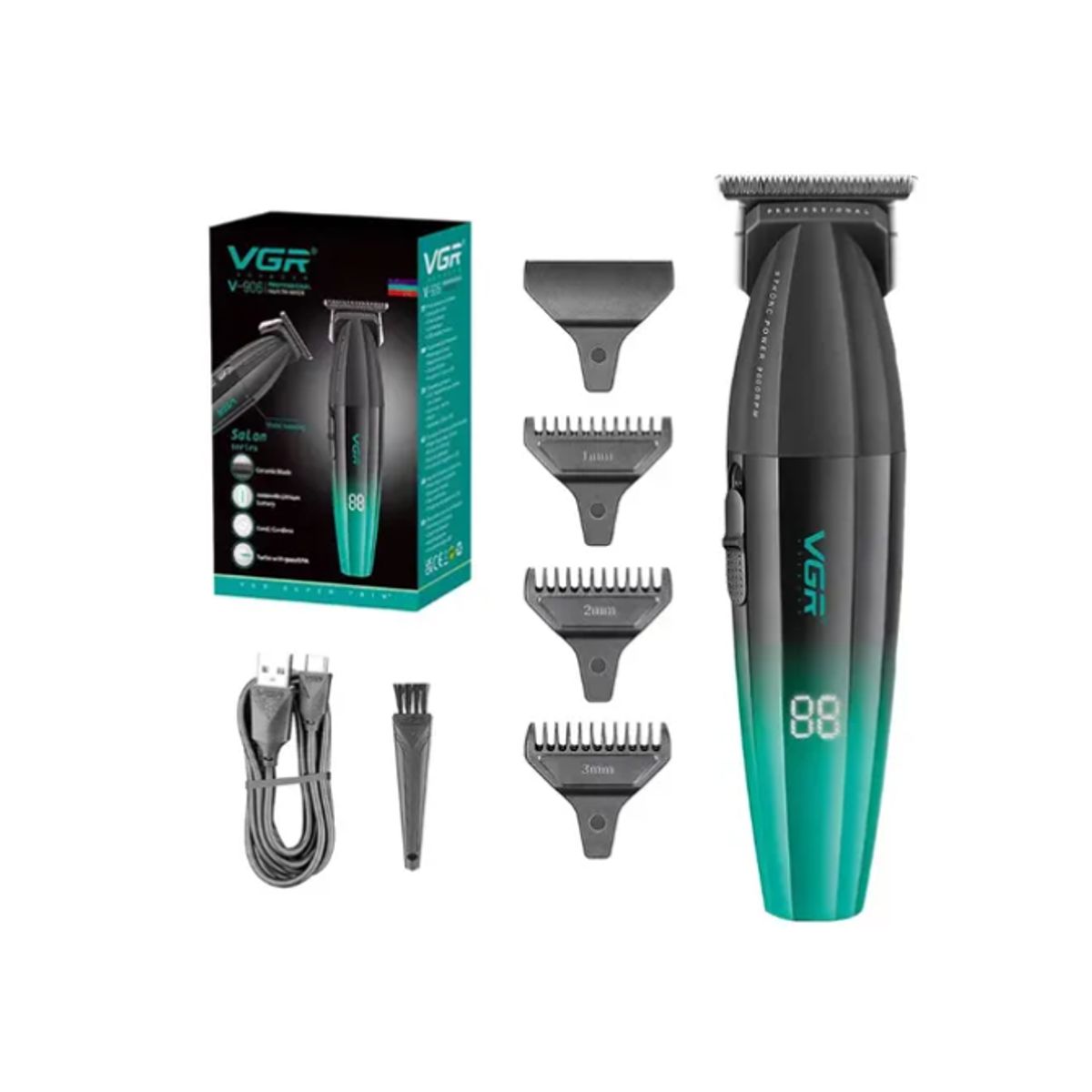 GENERICO - Máquina Patillera Profesional Vgr V-906 Magnetico 9000 Rpm