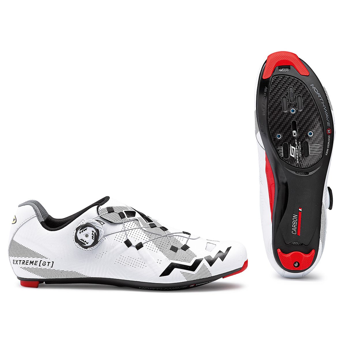 360 - Zapatillas Ciclismo Ruta Northwave® Extreme GT Morph Carbon White