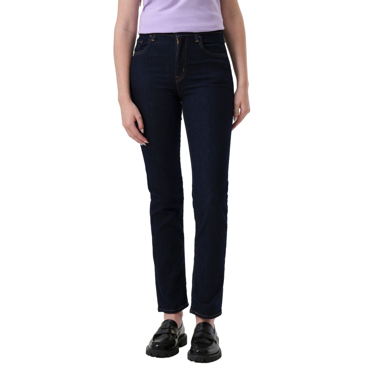LEVIS - Jeans Mujer 724 High Rise Straight Azul Levis