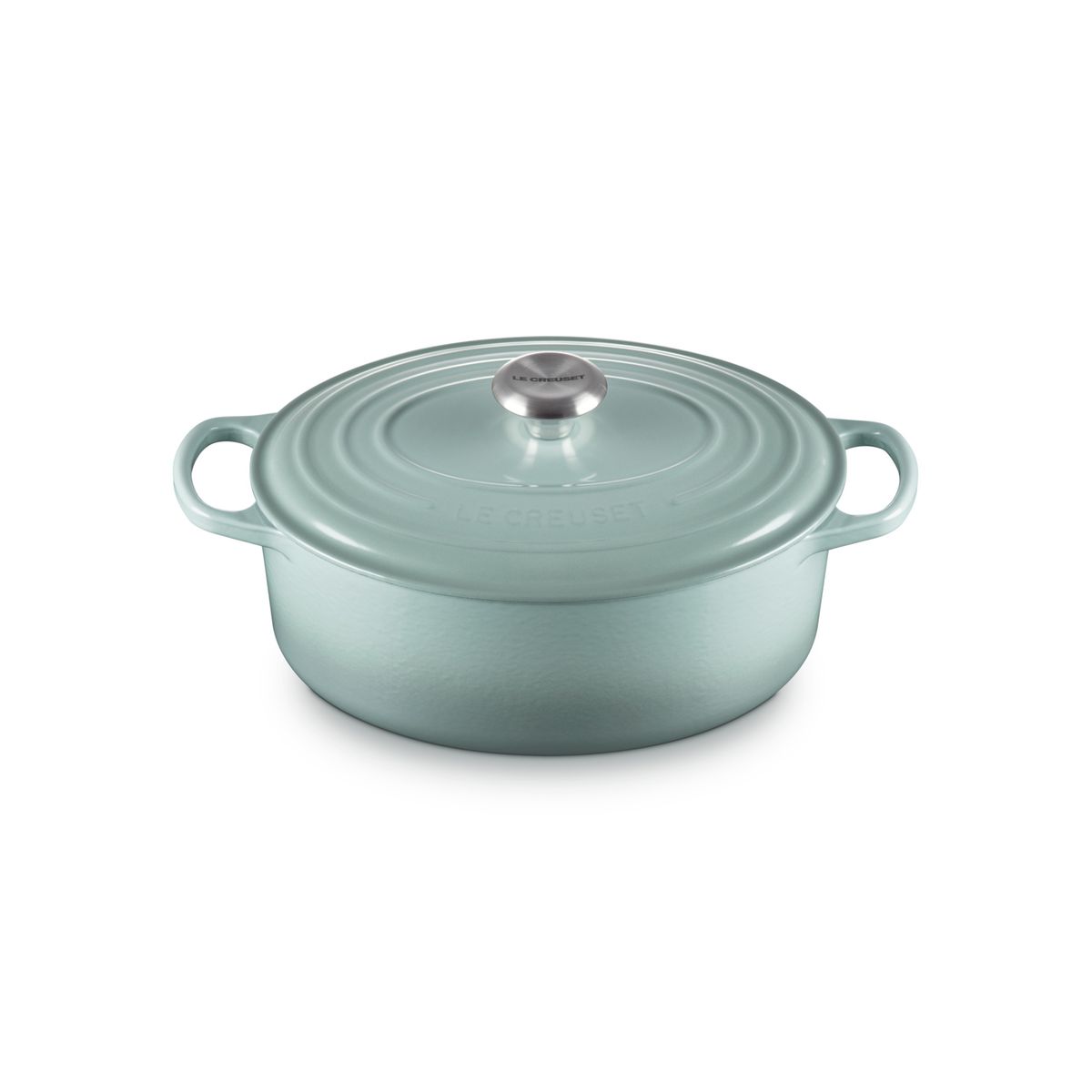 LE CREUSET - Le Creuset Cocotte Ovalada 27cm Sea Salt Hierro