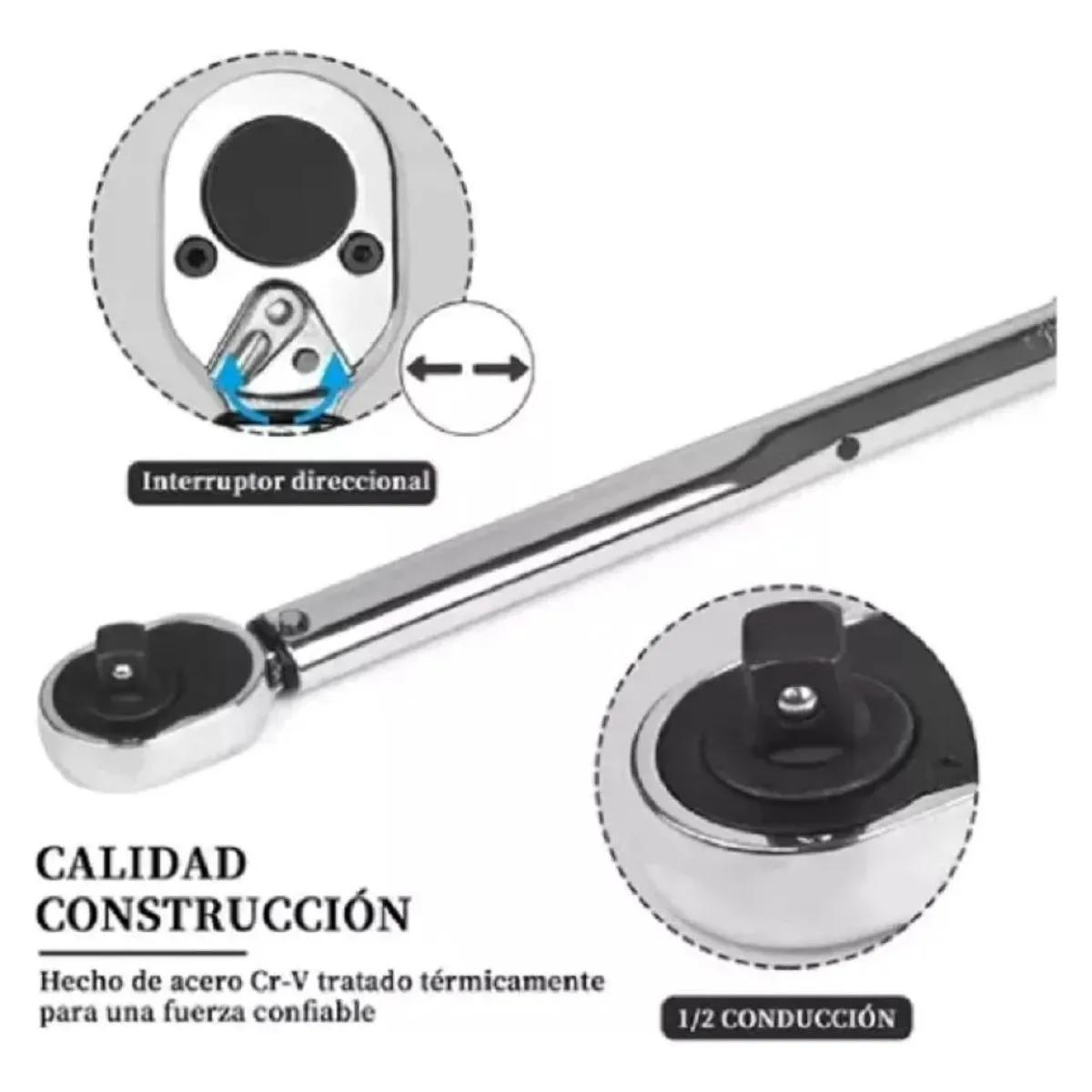 GENERICO - Llave De Torque Torquímetro De Media 10-150 Lbs Profesional