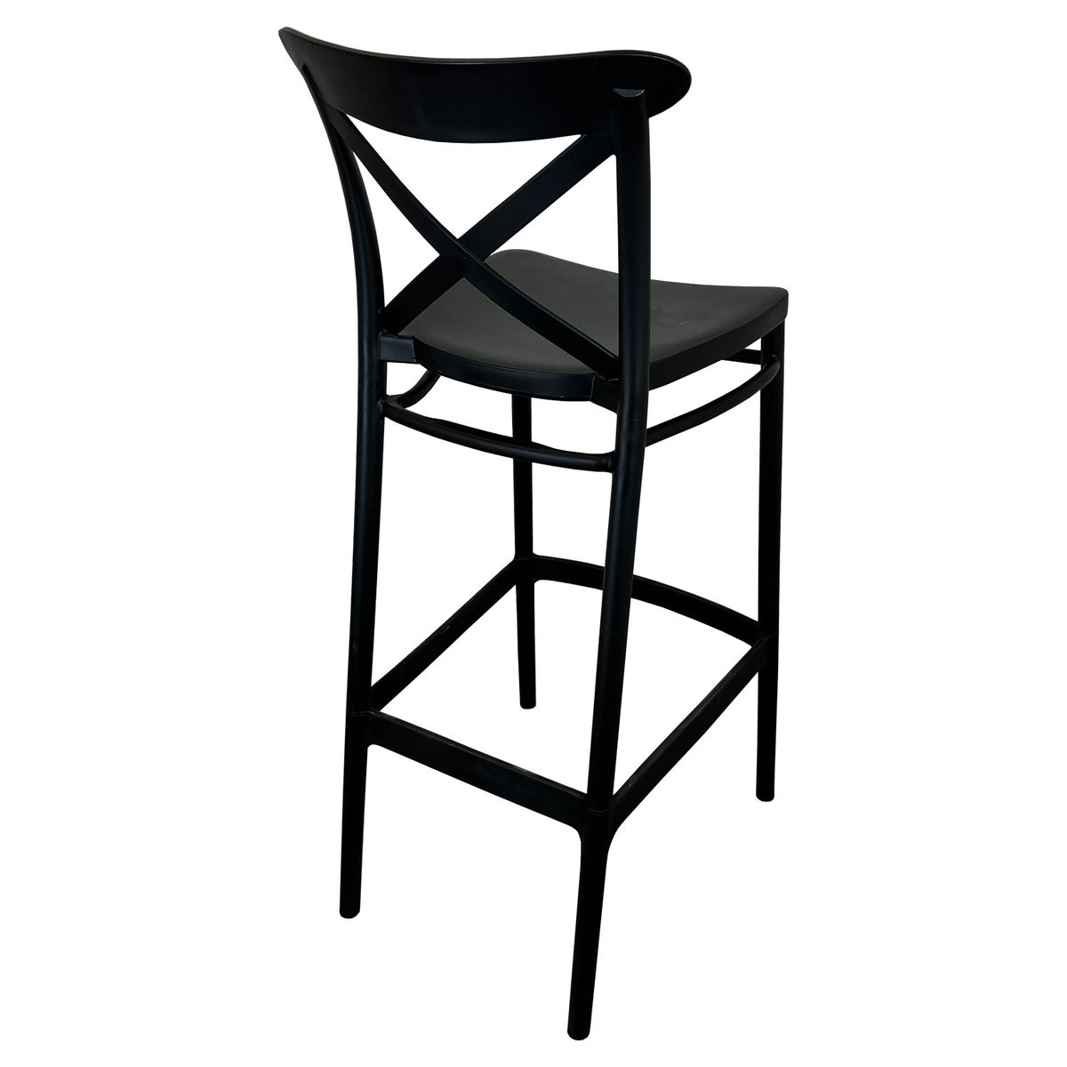 Pack 2 Taburetes Bar Crossback Negra, marca ALAIA HOME - Foto 2