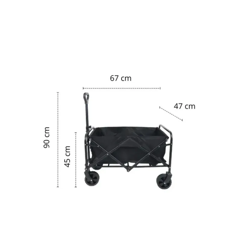 GENERICO - Carrito Plegable Organizador Camping Verano Carga Pequeño SKU TC