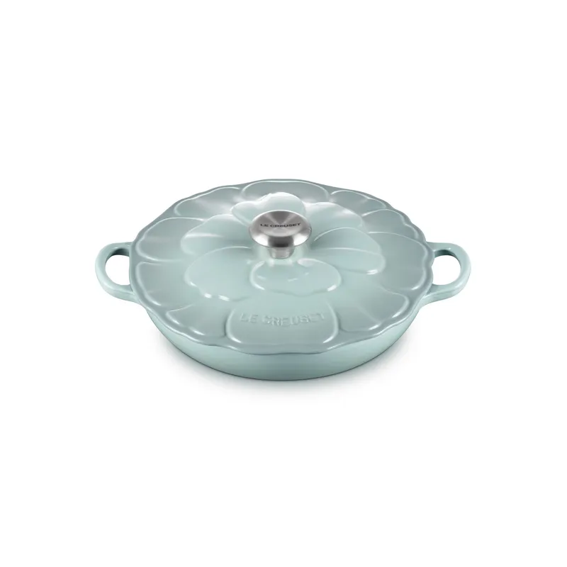 LE CREUSET - Le Creuset Cocotte Baja Petalos 26cm Sea Salt Hierro