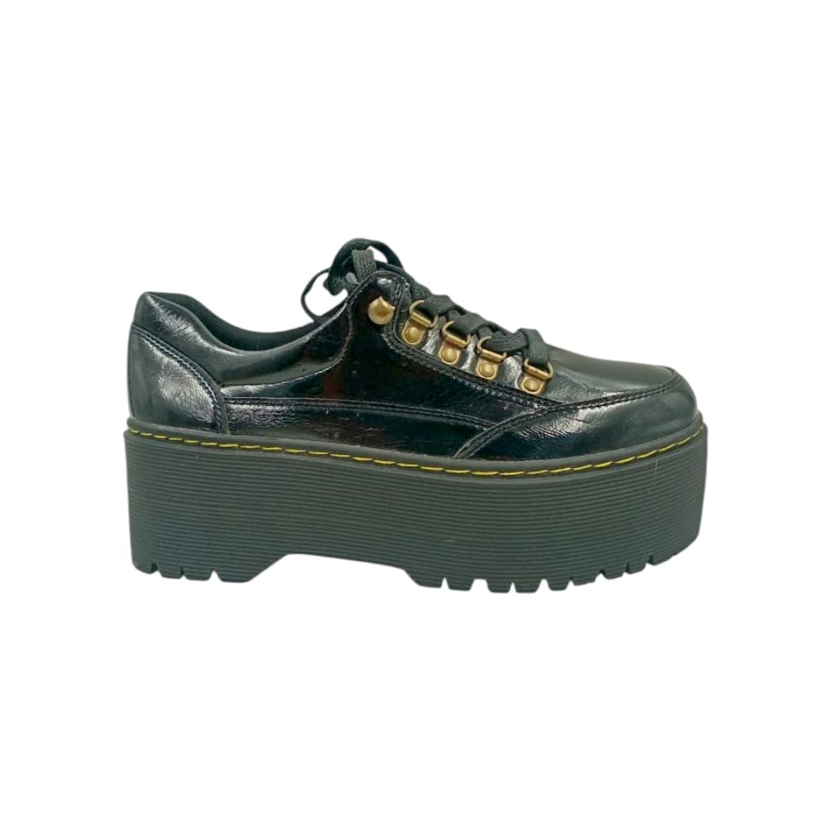 HERIEL - Zapato Negro Plataforma Mujer