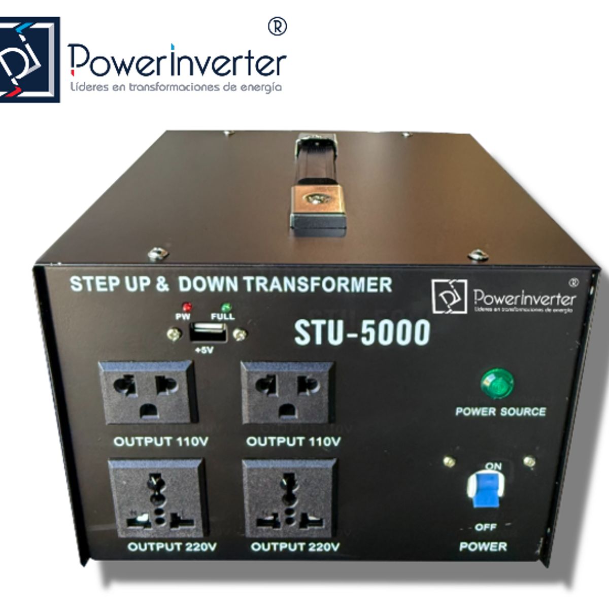 GENERICO - Transformador 220v A 110vac 5000w Bidireccional Profesional