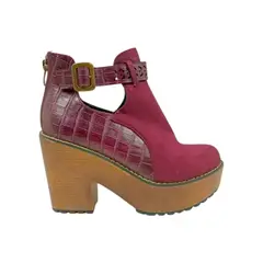 HERIEL - Botín Rojo Plataforma Mujer