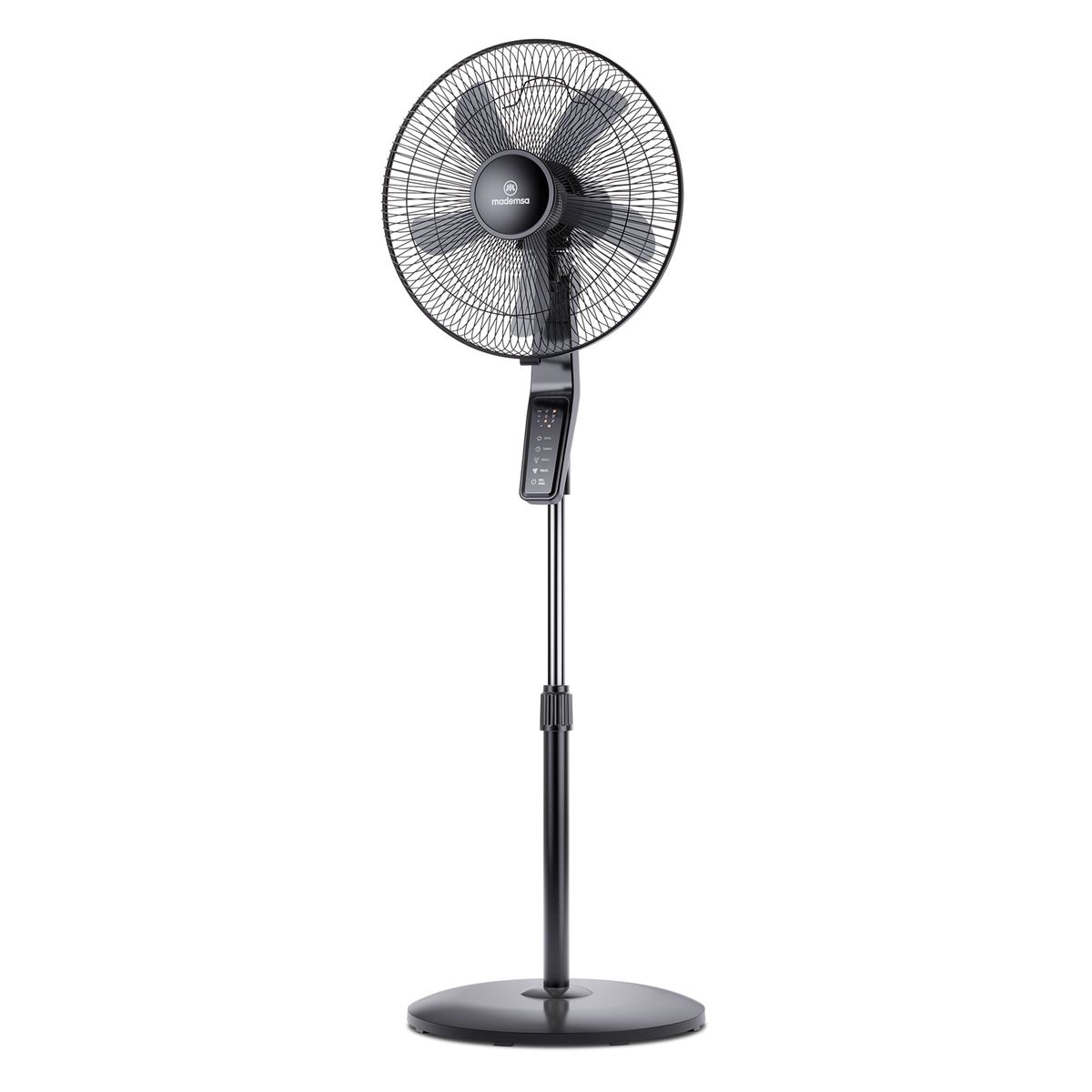 MADEMSA - Ventilador de Pedestal 60W Timer y Control Remoto SFM2