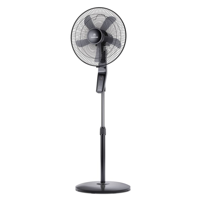 MADEMSA - Ventilador de Pedestal 60W Timer y Control Remoto SFM2