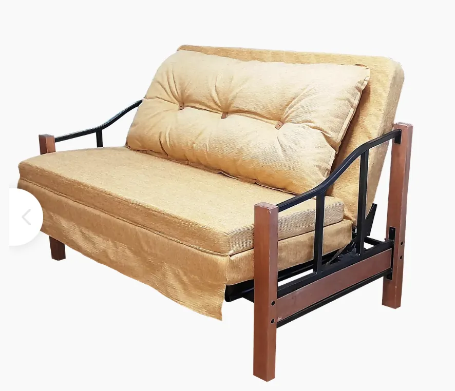 SOFA CAMA RANCO MOSTAZA