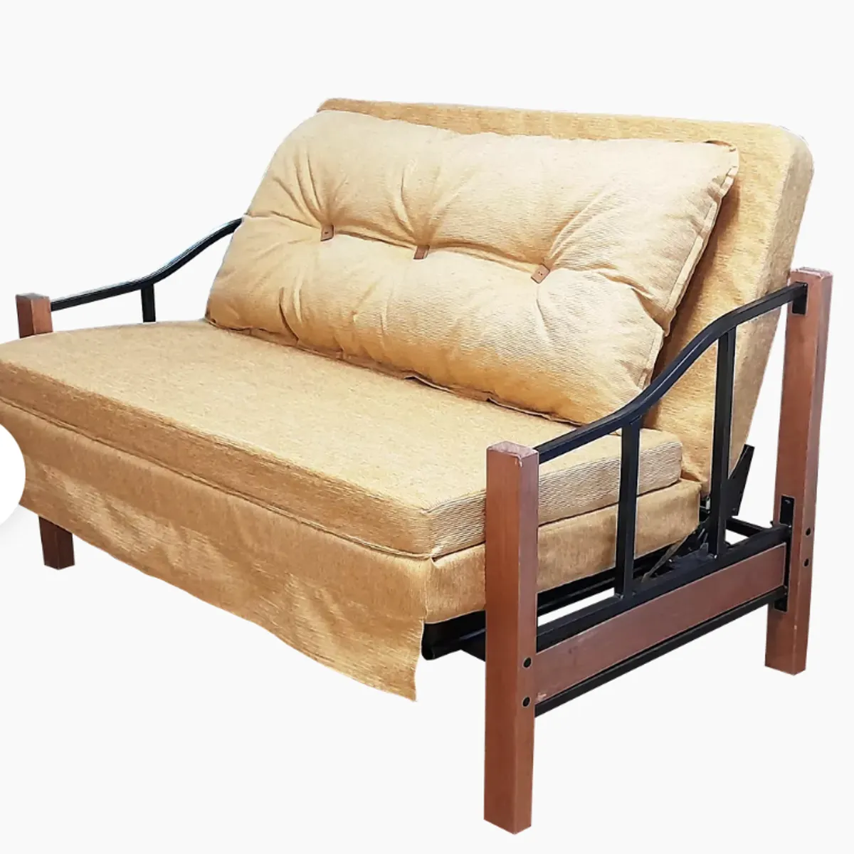 RECUTEX - SOFA CAMA RANCO MOSTAZA