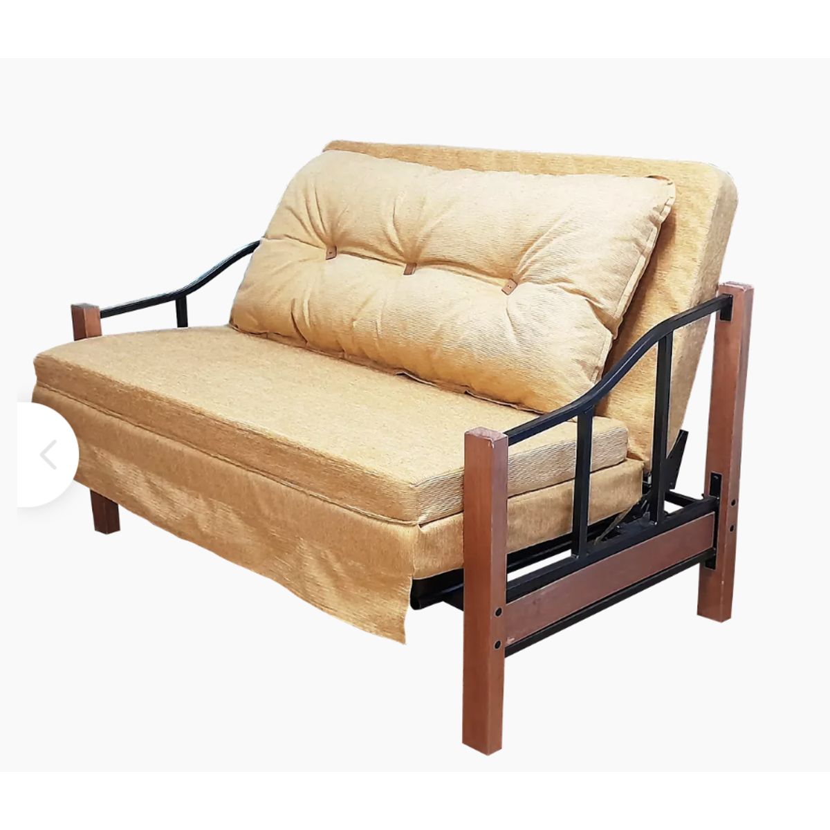 RECUTEX - SOFA CAMA RANCO MOSTAZA