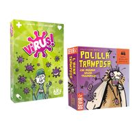 PACK JUEGOS DE MESA ""VIRUS 1 + LA POLILLA TRAMPOSA""