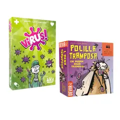 TRANJIS GAMES - PACK JUEGOS DE MESA "VIRUS 1 + LA POLILLA TRAMPOSA"