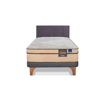 Imagen 2 del producto Cama Europea Novus Cobre 1.5 plazas box + Respaldo Royal