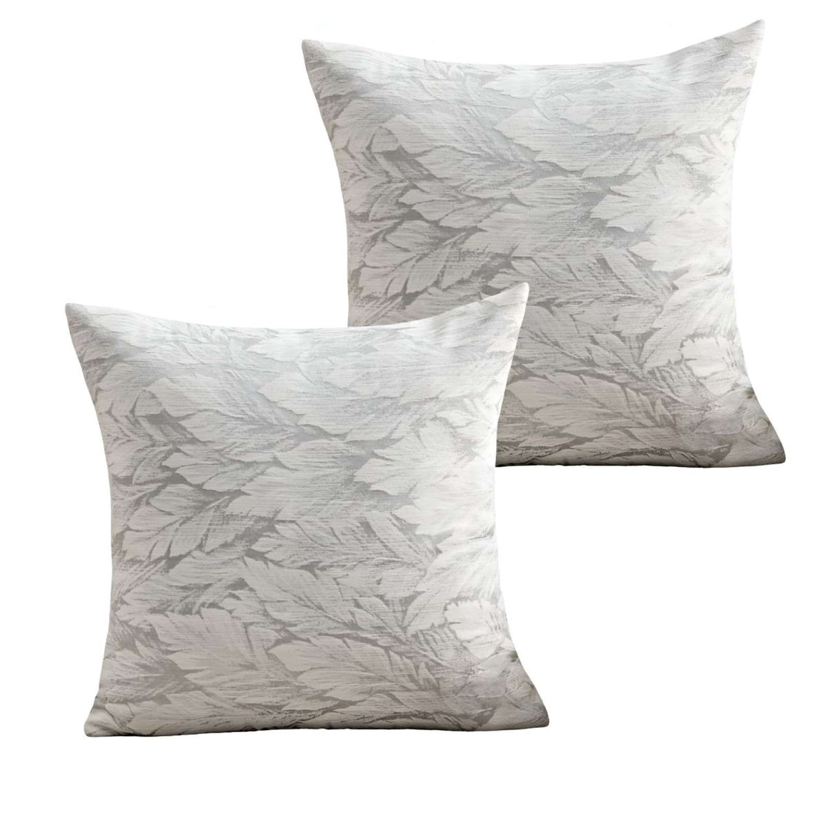 GENERICO - JUEGO DE 2 FUNDAS DE COJINES DISEÑO HOJA 45CM X 45 CM A1…