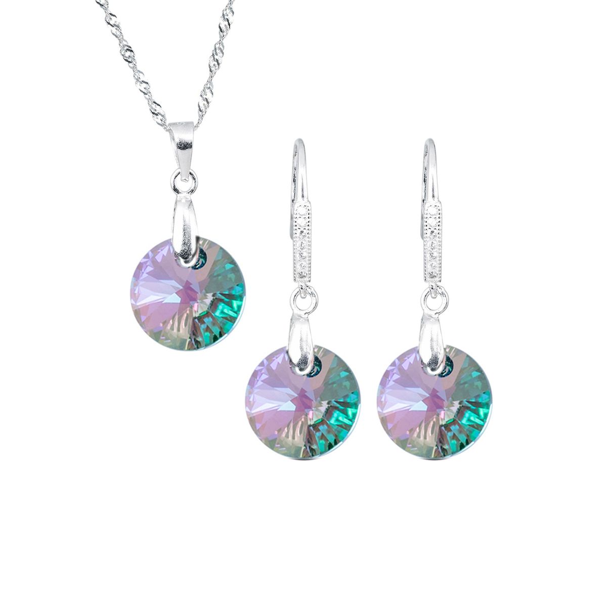 JOYAS MONTERO - Conjunto Madrid Plata 925 creado con cristales de Swarovski®