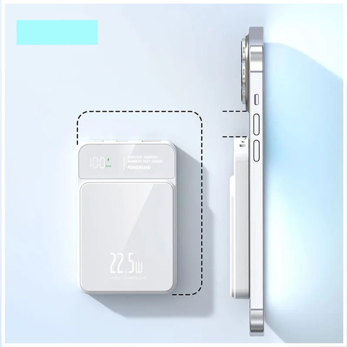 GENERICO - Power Bank Magnética carga Inalámbrica 15W 30000 mAh 22W