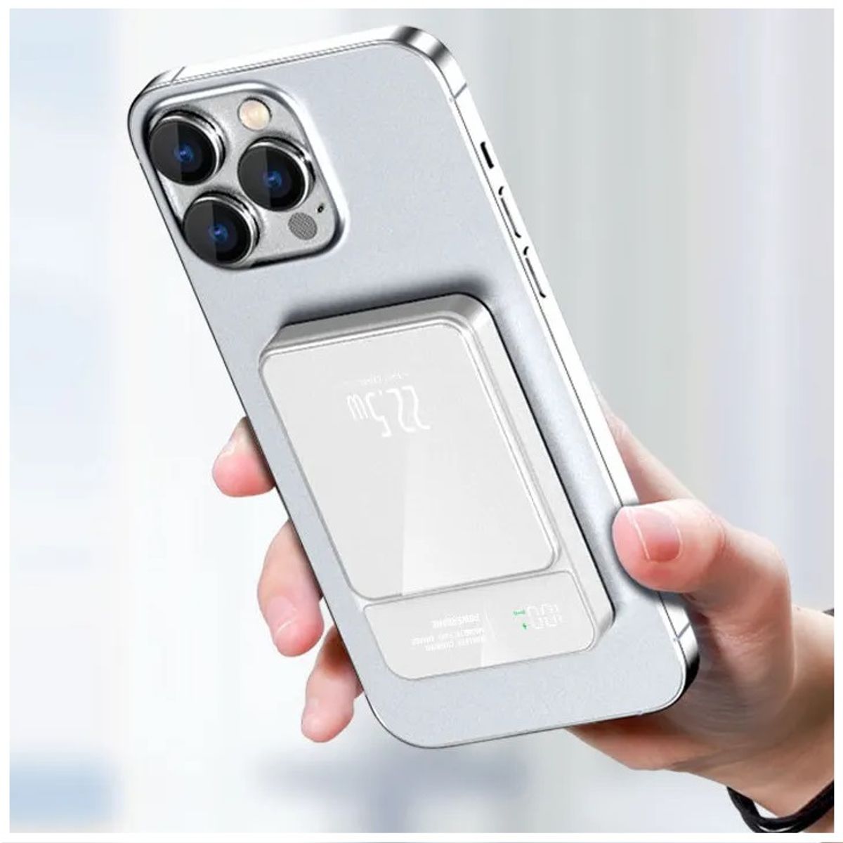 GENERICO - Power Bank Magnética carga Inalámbrica 15W 30000 mAh 22W