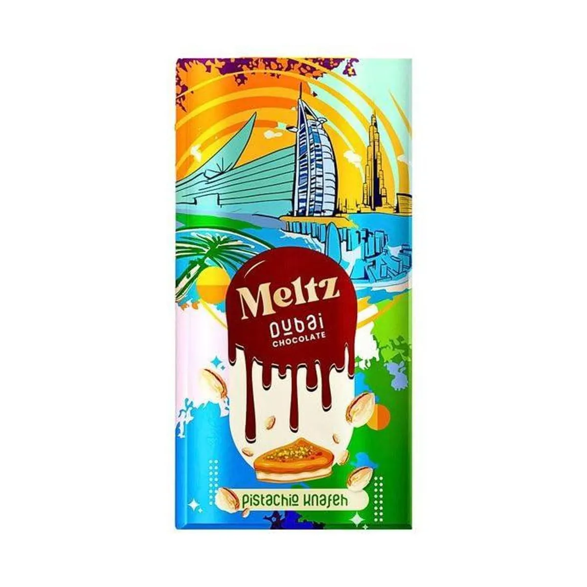 BARRA CHOCOLATE - meltz chocolate dubai pistacho kunafa  importado premium