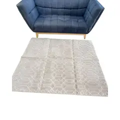 GENERICO - ALFOMBRA LIVING COMEDOR DISEÑO ELEGANTE 160X200CM BEIGE