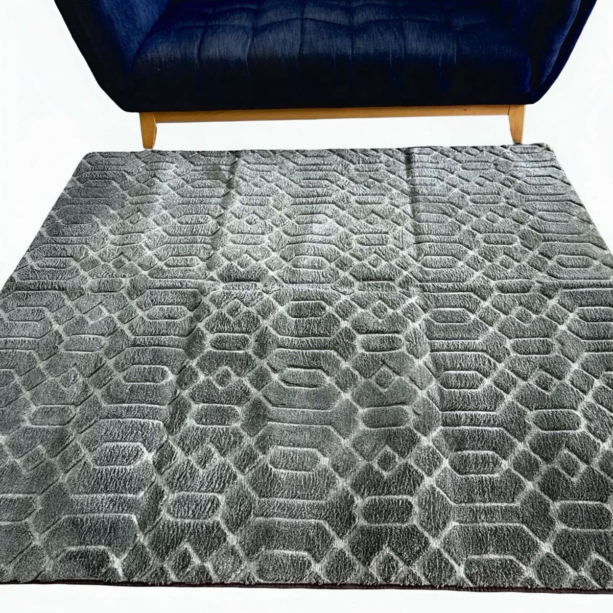 GENERICO - ALFOMBRA LIVING COMEDOR DISEÑO ELEGANTE 160X200CM GRIS CLARO