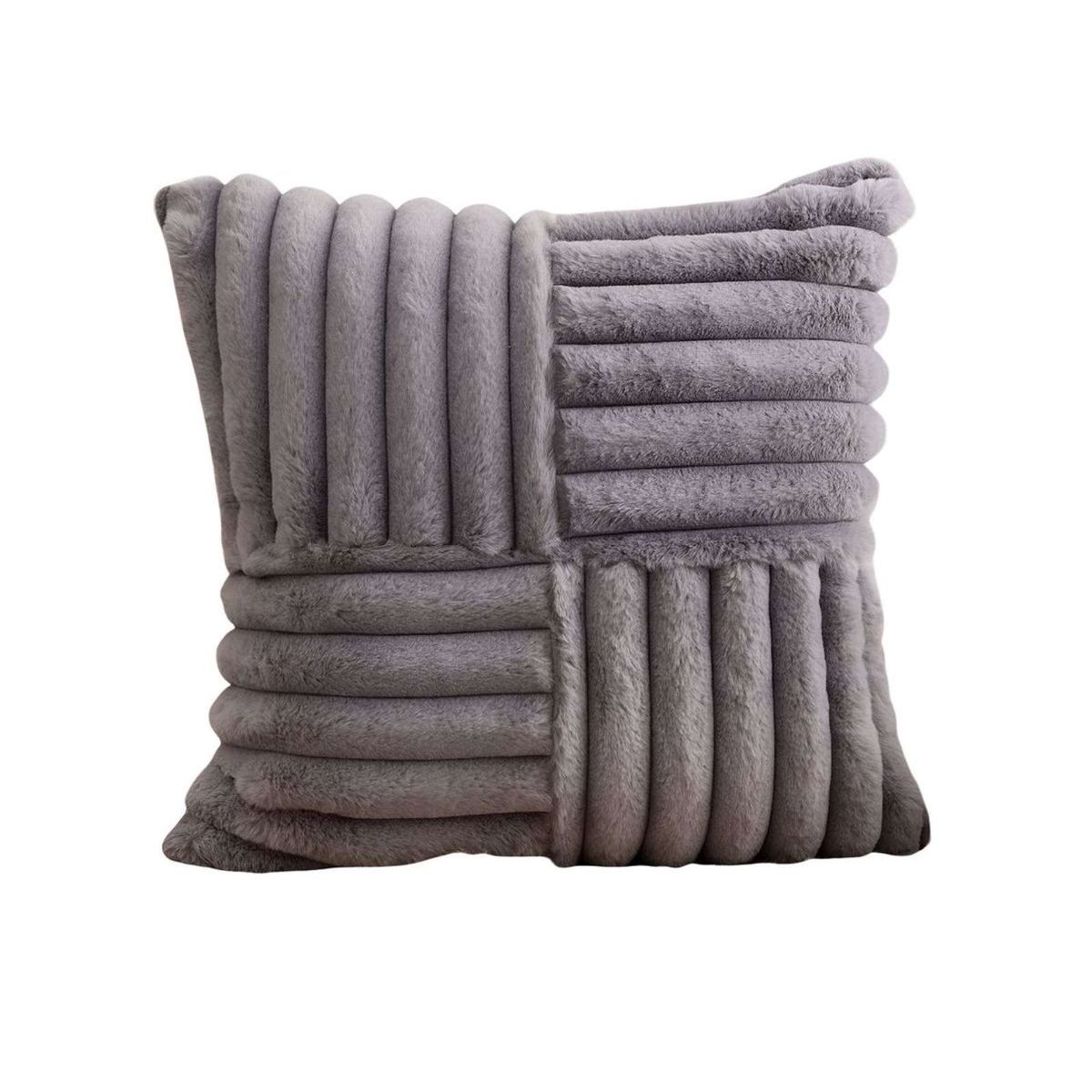 GENERICO - PACK DE 4 FUNDAS PELUDA EMPALMADA MORADO