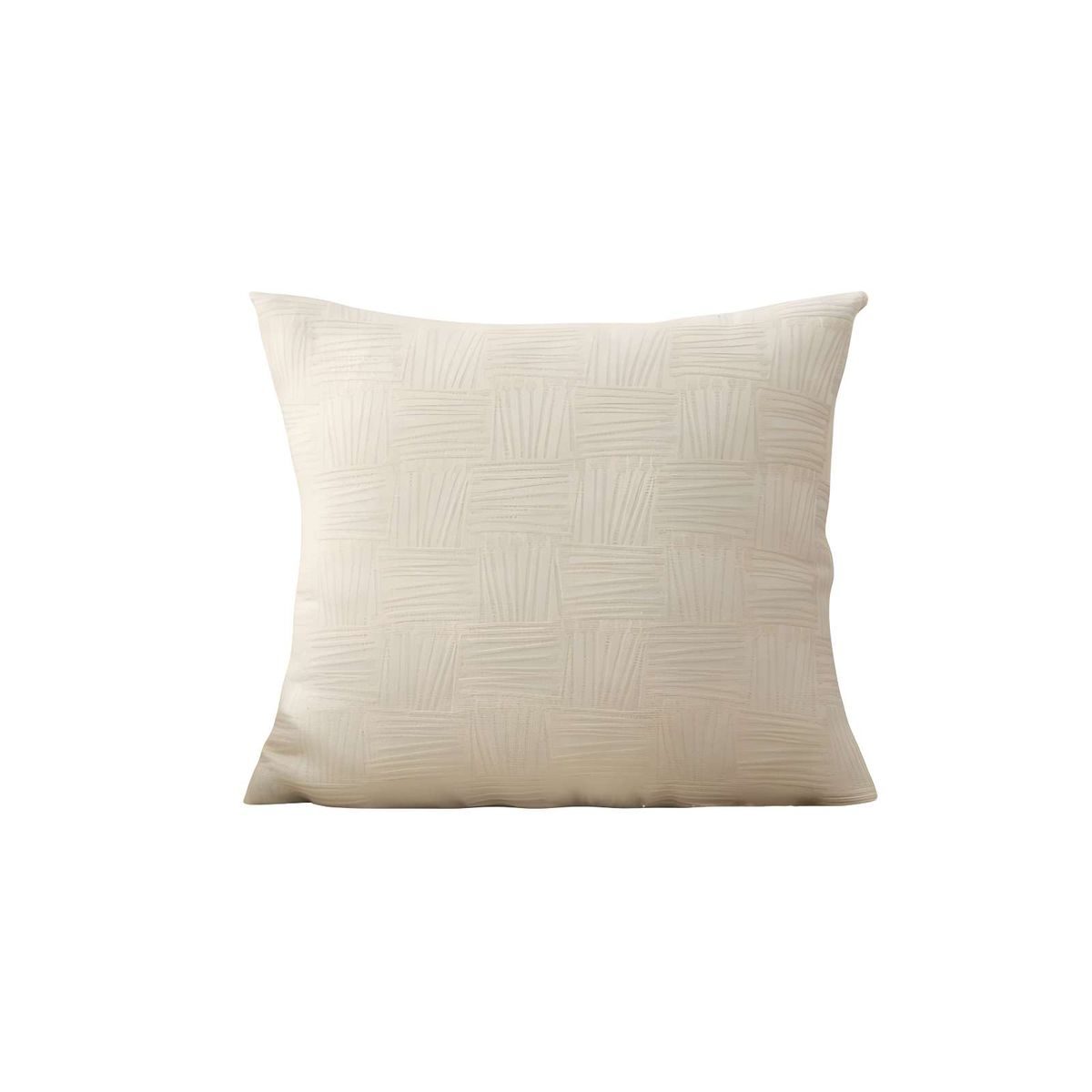 GENERICO - PACK DE 4 FUNDAS DE COJIN CUADROS BLANCO