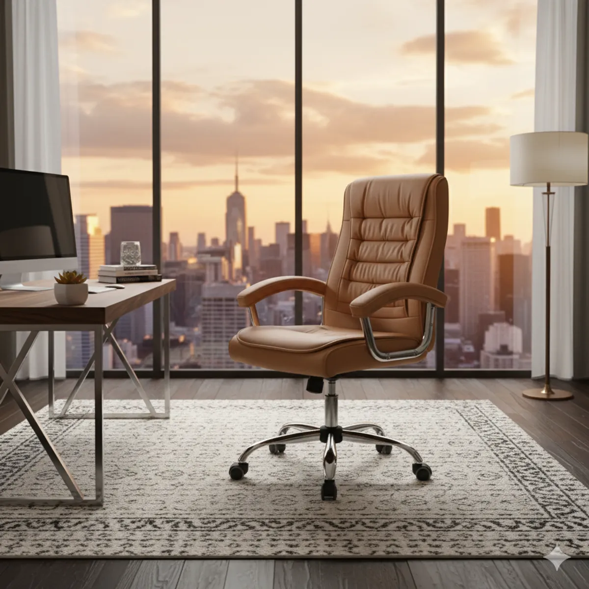 SPACE HOME - Silla Magnum Ejecutiva de Oficina Ergonomica Cafe