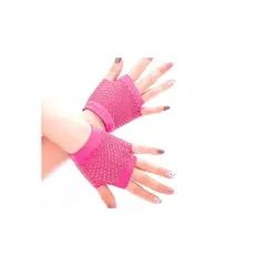 GENERICO - Guante Malla Corto Rosado 1 P