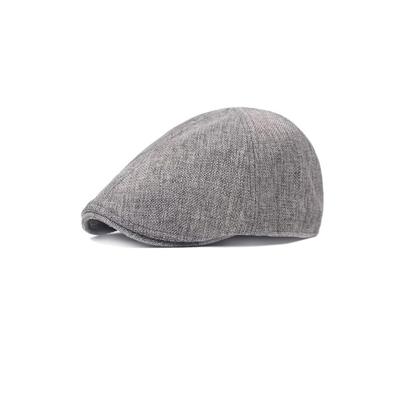 VISUALHEX LIMITADA - Boina Sombrero Elegante Con Estilo Gris Lisa